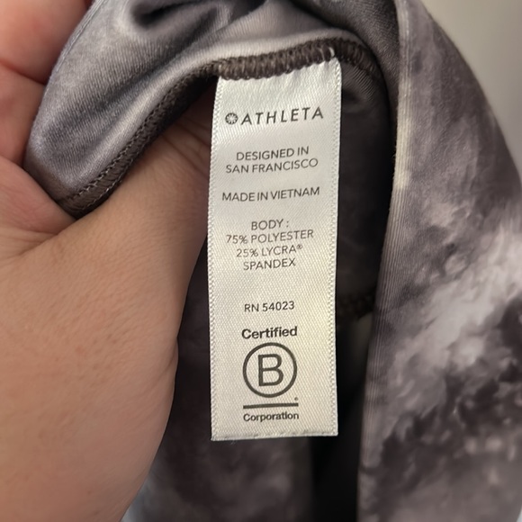 Athleta Salutation Capri Women’s Grey Athletic Leggings - Picture 6 of 7